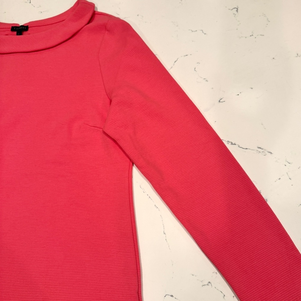 Talbots Pink Sabrina Portrait Collar Top NWT - Picture 7 of 13
